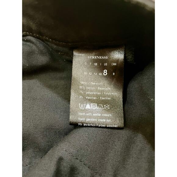 Strenesse Runway 2006 Waxed Cotton Twill Pants Brown Size 8 - Picture 12 of 12